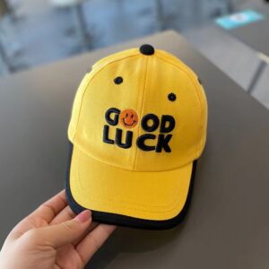 Good luck baby cap-good luck [yellow] / Recommended head circumference reference (47-54cm)