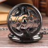 Wholesale Foreign Trade Hot Pocket Watch Chinese Style Double Crane Play Bead Pattern Hollow Relief Octopus Manual Mechanical Large Pocket Watch