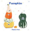 Wholesale Self-Paste Funny Pumpkin Embroidery Cloth Sticker Bag Mobile Phone Cute Decorative Embroidery Sticker Clothes Hole Patch Sticker