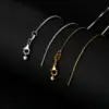 Wholesale Adjustable Stainless Steel Chain 18K Gold Plated DIY Handmade Jewelry Beaded Necklace Titanium Steel Women's Necklace