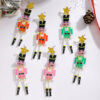 Wholesale Christmas Series Nutcracker Soldier Private Soldier Earrings