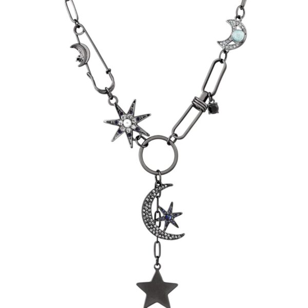 oly-11072c270e69c5cd25fe0c606fc8d1cf Wholesale Punk-style hip-hop fashion star and moon necklace