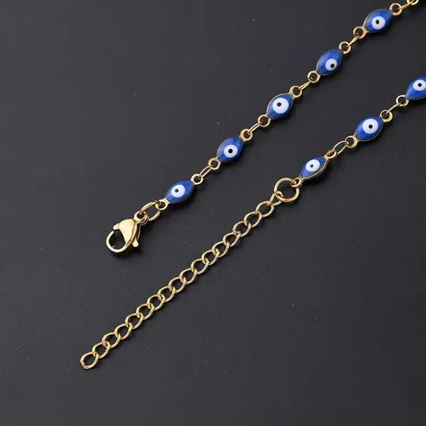 Ethnic Style Classic Style Artistic Devil's Eye Oval Simple 304 Stainless Steel 18K Gold Plated Bracelets In Bulk