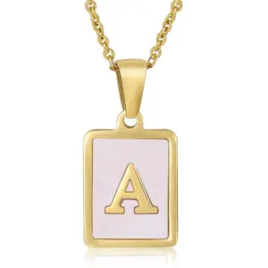 Pink Shell (Including Chain) / 18K