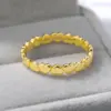Wholesale PVD Coated Real Gold Plated Heart Stainless Steel Simple Style Waterproof Non Tarnish Rings