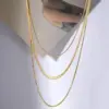 Wholesale Simple Style Geometric Titanium Steel Plating Layered Necklaces