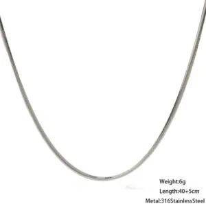 Steel Color / 05 Push Secret Necklace