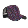 Wholesale Spring and Summer new Korean style fashionable full diamond mesh cap baseball cap sun-proof outdoor sun hat B543