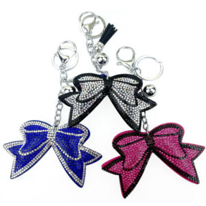 oly-1130df46a81ab4c0c40a1d81b96492d4 Wholesale 4pcs Cartoon Gift Cute Diamond Bow Keychain