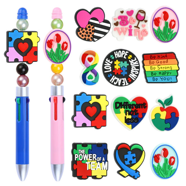 Wholesale Cartoon-themed colorful high-quality student stationery beads
