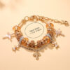 Wholesale Golden flower DIY adjustable bracelet