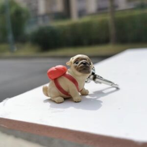 Eight brother dog keychain