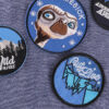oly-114f1e32303f0409611e8b69bfc97a68 Wholesale Computer embroidery logo round iceberg forest badge logo clothing aessories badge cloth label adhesive patch embroidery cloth sticker