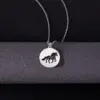 Wholesale Jewelry Simple Style Horse 304 Stainless Steel No Inlaid Hollow Out Stainless Steel Necklaces
