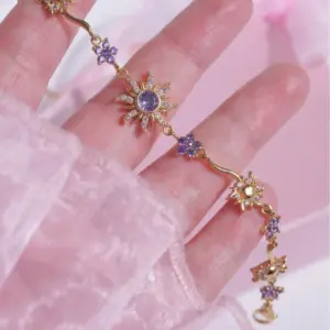 Wholesale Jewelry Vacation Classic Style Flower Copper Plating Bracelets
