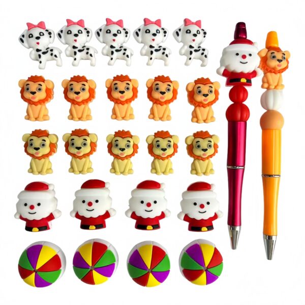 oly-116dcc9175ad1dcf6ec7df012cb4b126 Wholesale Silicone epoxy 3D cartoon animal beads DIY beading