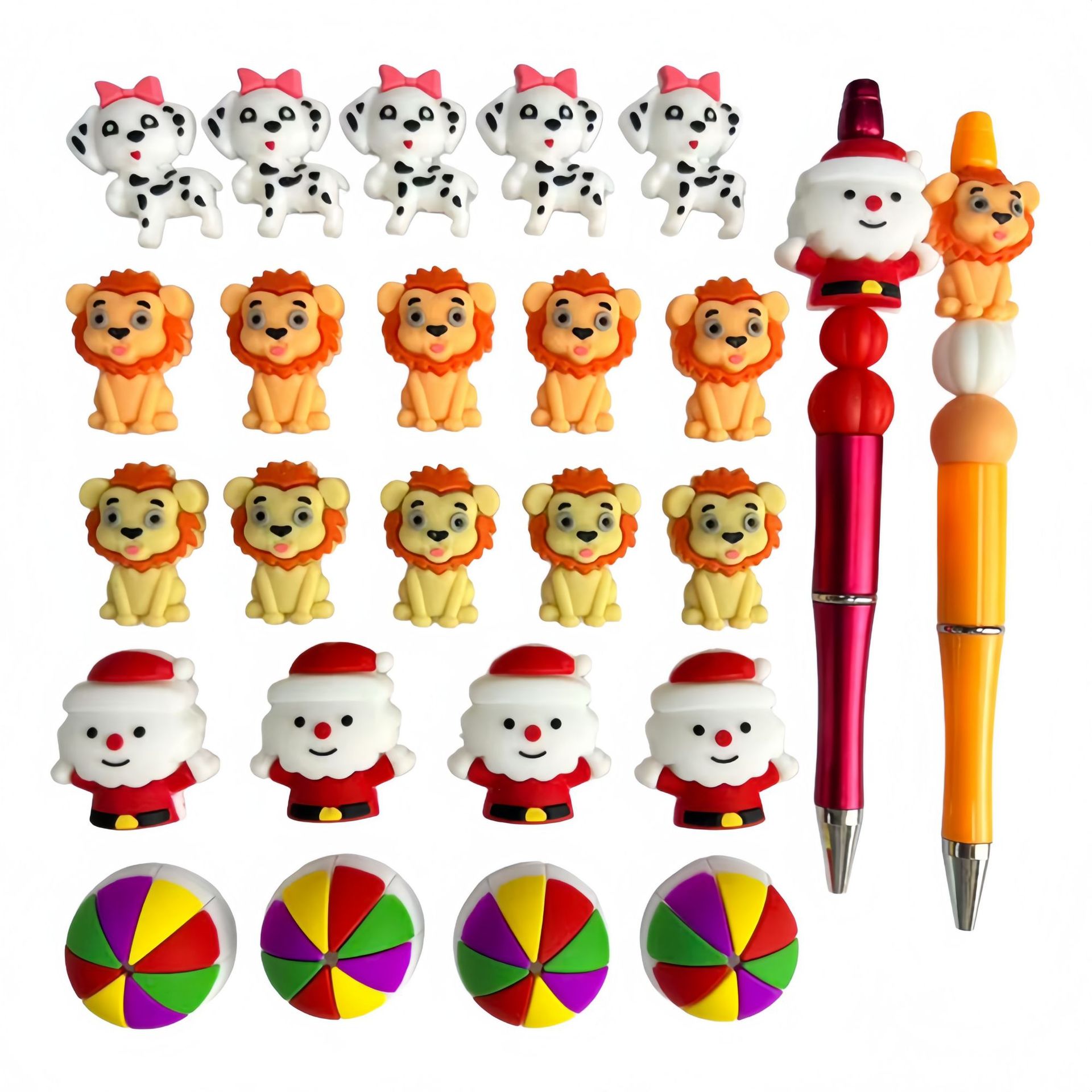 Wholesale Silicone exy 3D cartoon animal beads DIY beading