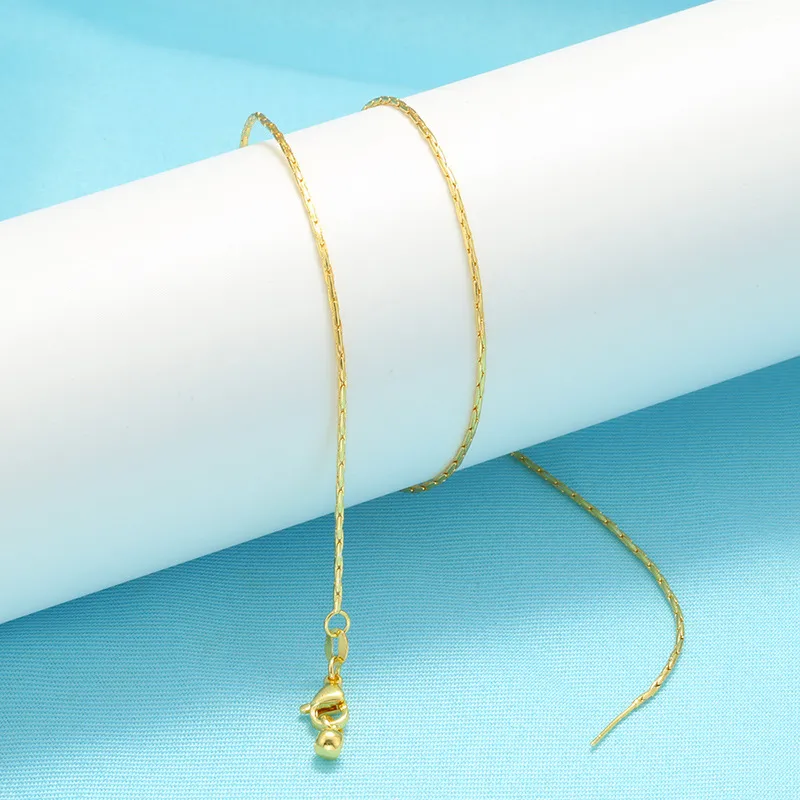 Wholesale Simple Style Geometric Copper Gold Plated Necklace In Bulk