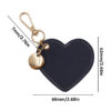 Wholesale Small Fresh PU Leather Heart-shaped Keychain Women's Coin Purse Leather Love Pendant Keychain Car Pendant
