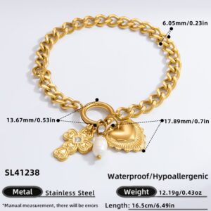 SL41238 / Electroplated 18k real gold