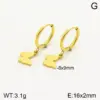 Wholesale 304 Stainless Steel Butterfly Bow Knot Ion Plating (IP) 18K Real Gold Plated Classic Style Waterproof Non Tarnish Enamel Three-dimensional Gold Steel Color Drop Earrings Ear Studs