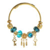 oly-11908cc560534d25df35b779614b1640 Wholesale Pumeng.com Key Pendant Bracelet for Women - Trendy, Fashionable, Versatile, Stainless Steel Adjustable Bangle