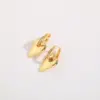 Wholesale 1 Piece Glam Heart Shape Copper Inlay Zircon 18k Gold Plated Drop Earrings