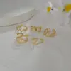 Wholesale PVD Coated Real Gold Plated 14K Gold Geometric 304 Stainless Steel Fashion Waterproof Non Tarnish
