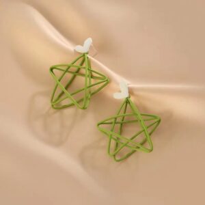 Green Stud Earrings