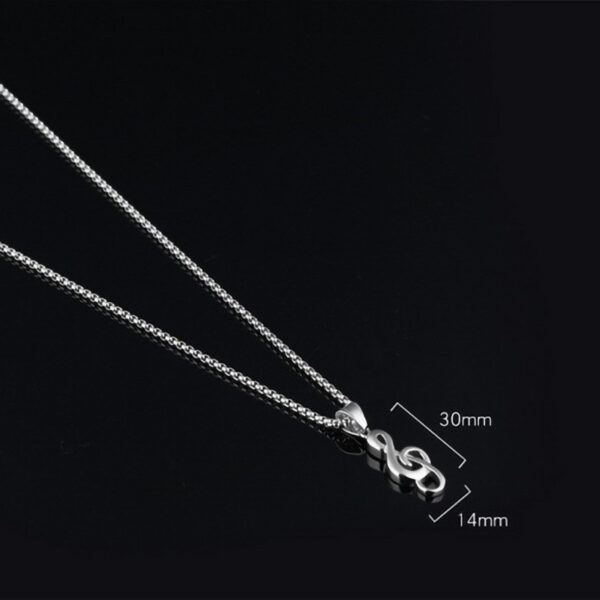 Wholesale Note titanium steel men's necklace stainless steel pendant does not fade European and American jewelry wholesale simple fashion Joker jewelry