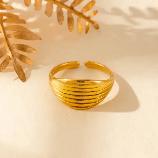 Wholesale Jewelry Vintage Style French Style Simple Style Geometric Starfish Shell 304 Stainless Steel Open Rings