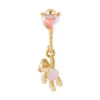 Wholesale 1 Piece Cute Star Moon Bear Plating Stainless Steel Ear Clips