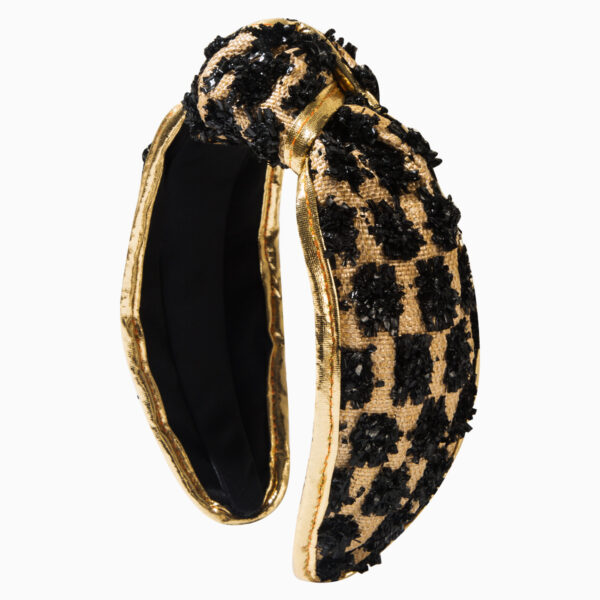 oly-11f055f64260de184c291735f961fafe Wholesale Korean Style Sweet Raffigrass Plaid Woven Headband Simple Knot Cyber Popular Wide-brimmed Headband Hair Accessories Women's Cross-border Supply