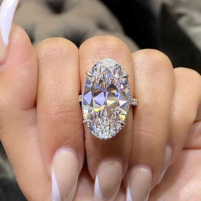 Wholesale Oval Rings Copper Zircon Women'S Fashion Rings