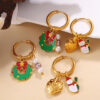 oly-11f268df88a77c971dd0bcc5c2e27227 Wholesale Christmas series gingerbread man pendant earrings