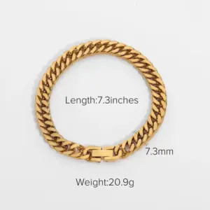 Stainless Steel Bracelet No. 1 Gold / 18K