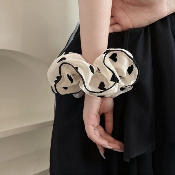 Wholesale Hair Balls Large Intestine Hair Ring Women's Fashionable Large Size Floral Hair Rope Hair Accessories Yarn Hair Rope Rubber Tendon Headwear