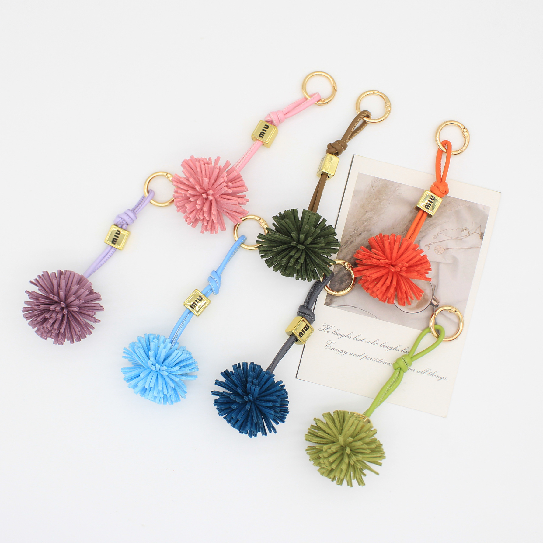 Wholesale Retro-colored tassel sneaker charm, bag charm, keychain, c charm