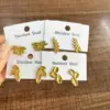 Wholesale 1 Pair Casual Simple Style Commute Leaves Flower 304 Stainless Steel 18K Gold Plated Ear Studs
