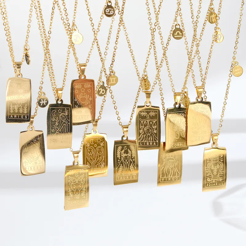 Wholesale Modern Style Contion Stainless Steel Titanium Steel Plating Pendant Necklace
