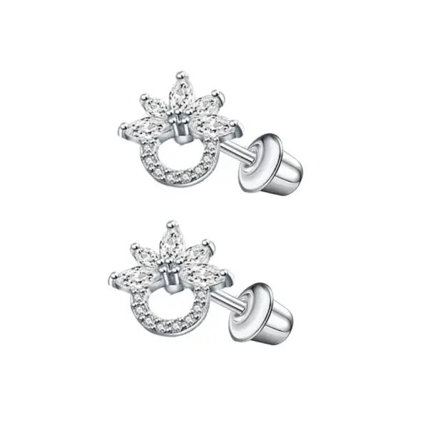 Wholesale 1 Pair Ear Cartilage Rings & Studs Simple Style Classic Style Heart Shape 304 Stainless Steel Plating Ear Cartilage Rings & Studs