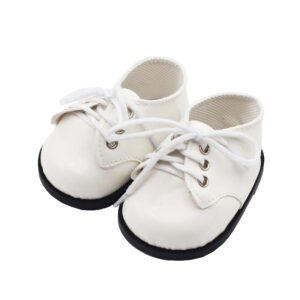 White / 9cm leather shoes