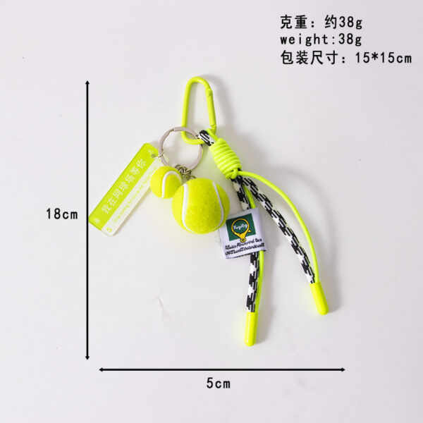 Wholesale Tennis Keychain Sports Series Bag Pendant Woven Rope