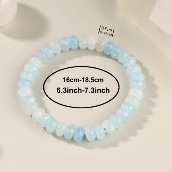 Wholesale Popular Glass Bracelet Wholesale Bracelet Original Design Women's Wholesale Bracelet Aquamarine