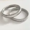 Wholesale Hip-hop Solid Color Stainless Steel Plating Bangle