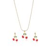 oly-1239e7ebed26f0f45e2fc28b03a3093d Wholesale Sweet Fruit Series Strawberry Cherry Earrings