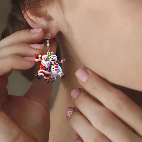 Wholesale and Snowman Cartoon Character Earrings - Fun and Festive Earrings