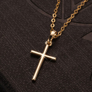 Gold cross necklace