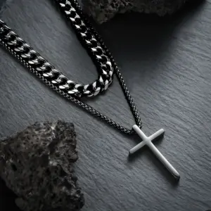 Black Cross Necklace