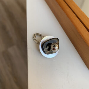 F section round fritillary silver metal ball